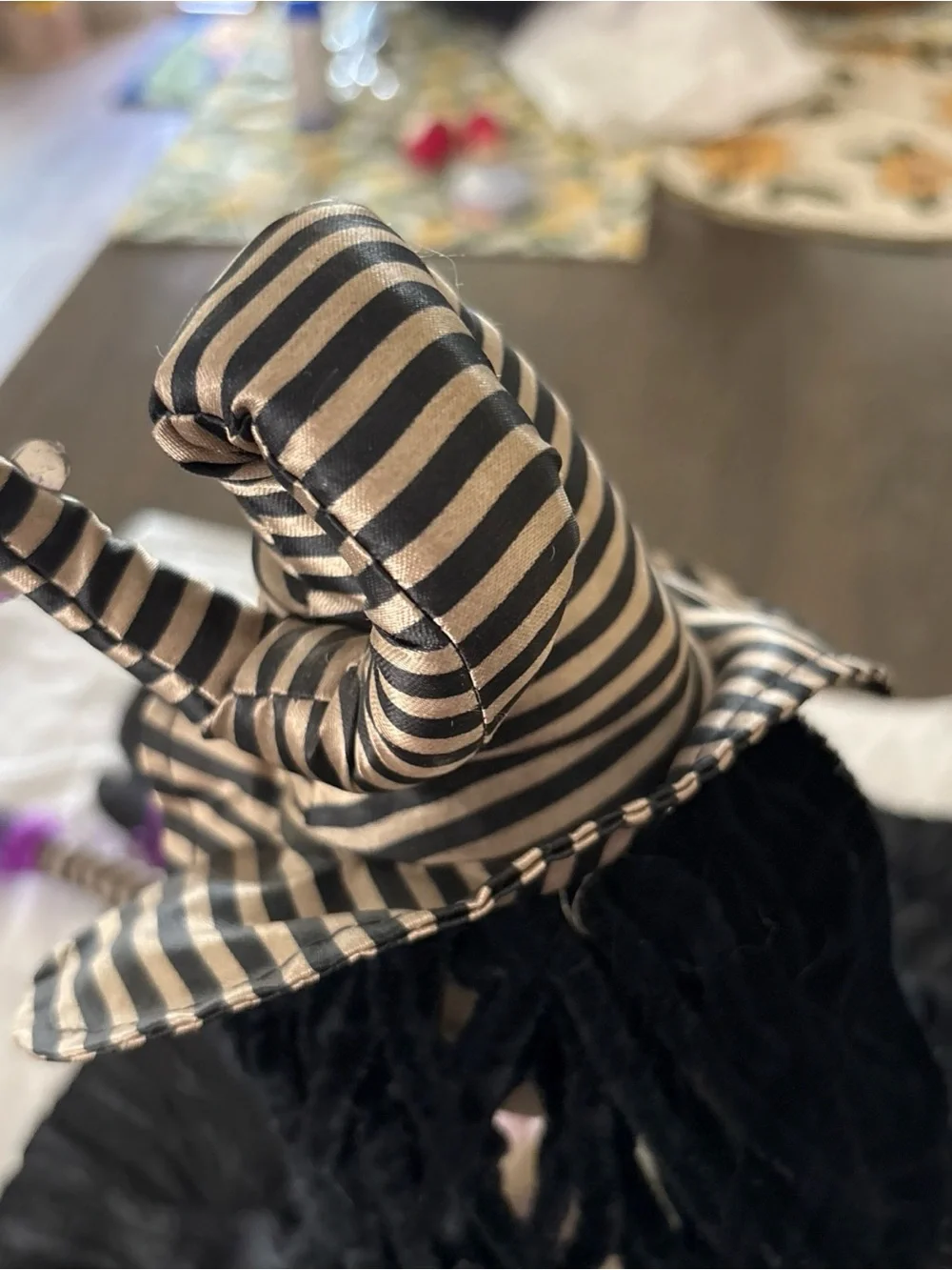 Large 22” WITCH Doll, Fabric, Halloween Decor, Sculpted Face
